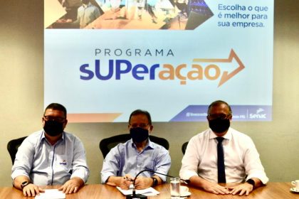 dir Senac_Vitor Mello, pres_Fecomércio Edison Araújo e super BB Sandro Grando