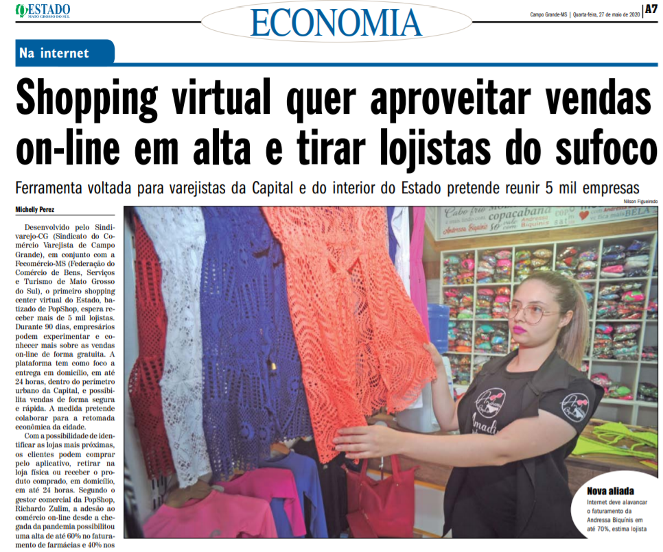 Shopping virtual quer aproveitar vendas on-line em alta e tirar lojistas do sufoco