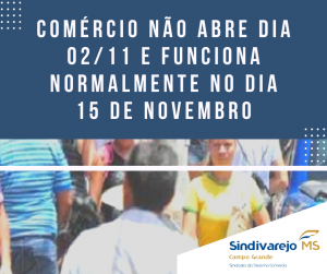 Comércio de Campo Grande não funcionará no Dia de Finados, mas está autorizado a abrir dia 15