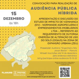 Prefeitura discute estudo de impacto de vizinhança de uso do solo na zona de expansão urbana