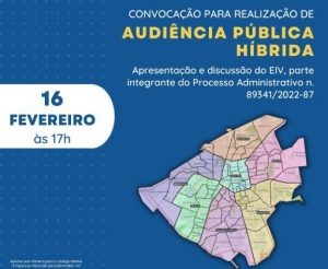 Prefeitura realiza audiência pública sobre estudo de impacto de vizinhança em empreendimento no Chácara Cachoeira