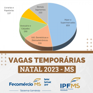 Vagas temporárias para o Natal em MS devem atingir maior nível dos últimos 12 anos