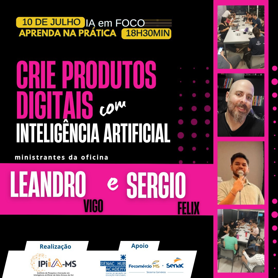 Senac realiza evento sobre produtos digitais com inteligência artificial